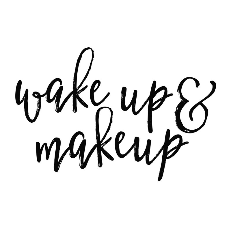 Wakquillage et maquillage - Art textuel sur toile tendue, H 8 po x l 12 po