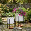 Ensemble de 2 pots à fleurs Aideen pour l'intérieur et l'extérieur - ensemble de 2-720860953