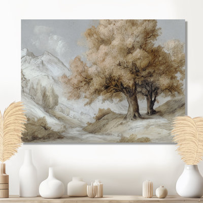 Érable sur la campagne anglaise - campagne, reproduction d'art sur toile