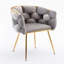 Moderne simple loisir simple canapé en velours simple chambre à coucher paresseux commode domestique tabouret manucure à dossier gris-1055201877