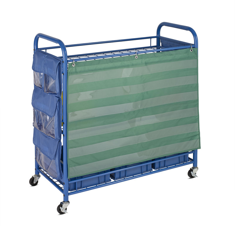 Chariot polyvalent 3 compartiments avec bacs Harriotte