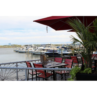 Summer Cafe 1 Piece Wrapped Canvas Wall Art