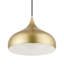 Luminaire suspendu doré doux 1 lumière