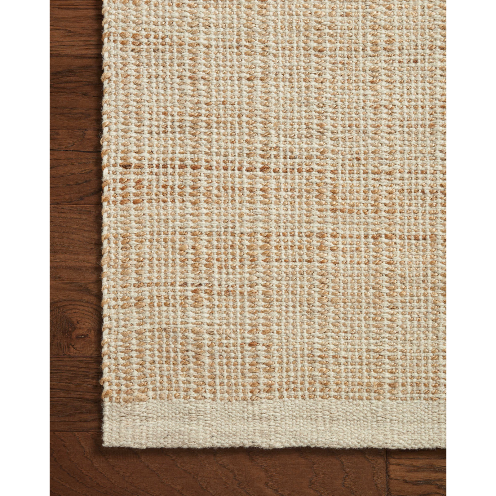 Jean Stoffer x Loloi Cornwall Ivory / Natural Area Rug, Rectangle 5' x 7'6"