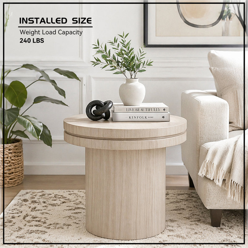 Table d'appoint 19,49 po, Natural