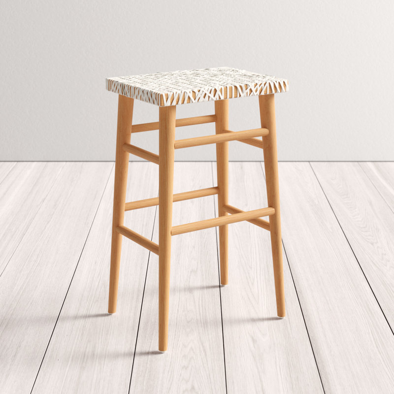 Tabouret de comptoir en cuir Kazbah, Tabouret de bar (siège d'une hauteur de 30 po)
