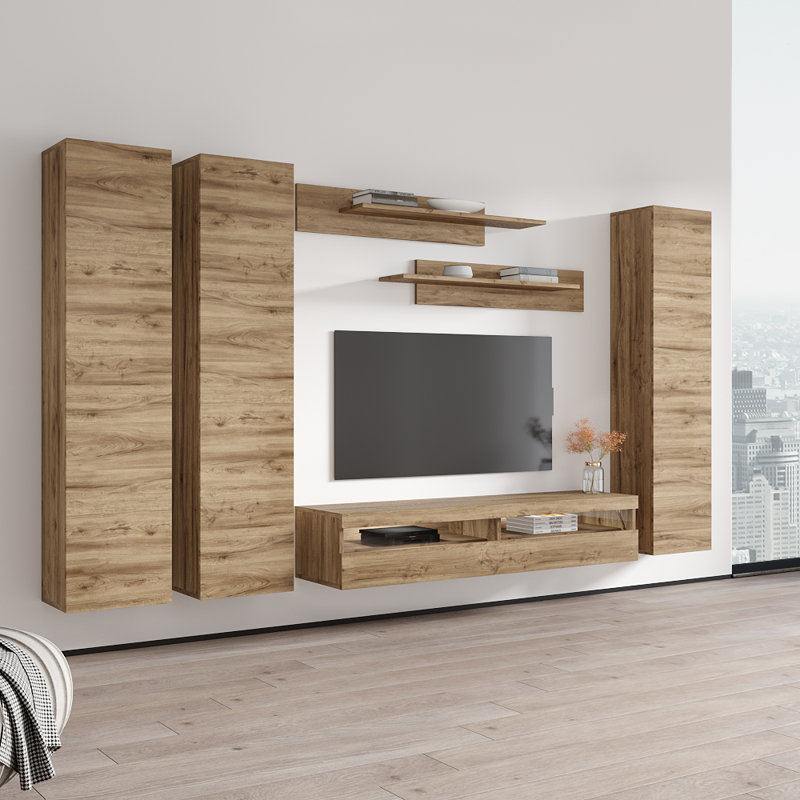 Meuble audio-vidéo flottant en chêne 35 "C 35TV Fly, Chêne