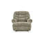 Fauteuil inclinable manuel, mur zéro, velours de polyester taupe moelleux Mikey-111119468