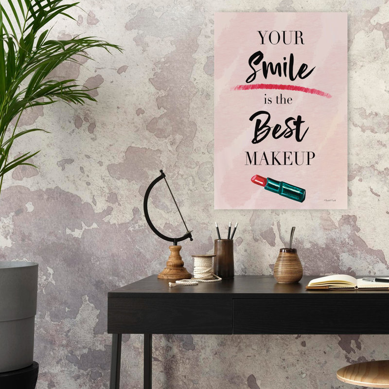 Art contemporain abstrait «Smile Is The Best», H 24 po x l 16 po