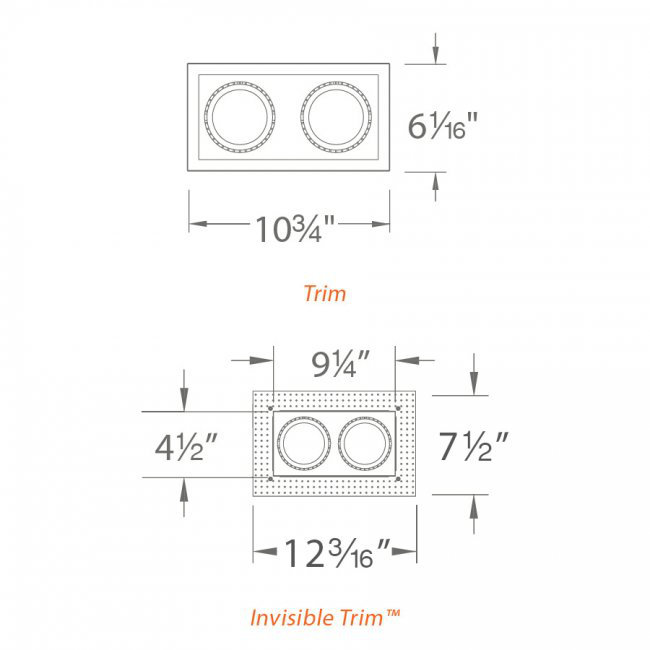 Precision 9.125" New Construction Recessed Lighting Trim, White