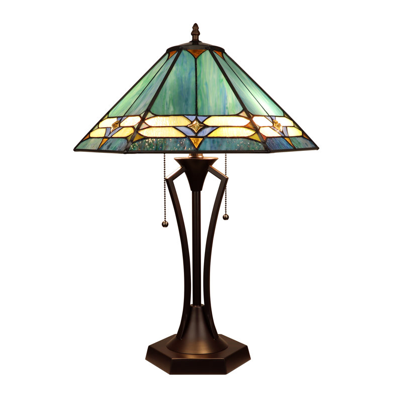 HYLAND Sydnor Style 2-Light Table Lamp 18" Shade