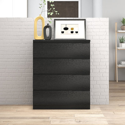 4 Drawer Dresser,Modern Storage Chest Of Drawers,31.5In Dresser