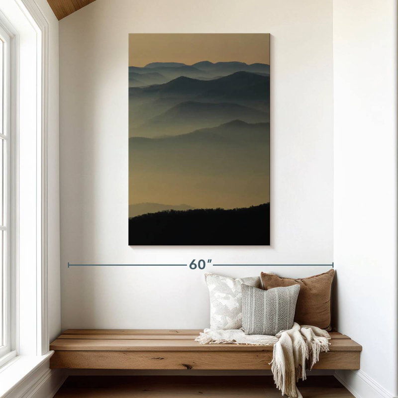 Alvord Smoky Mountain Contours, H 48 po x l 32 po
