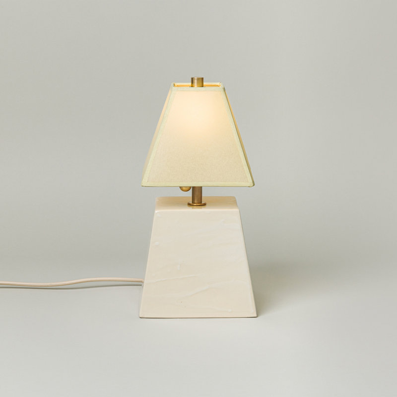 Osen Table Lamp, 13.5" H x 7.5" W x 7.5" D, Faint Green, Glace