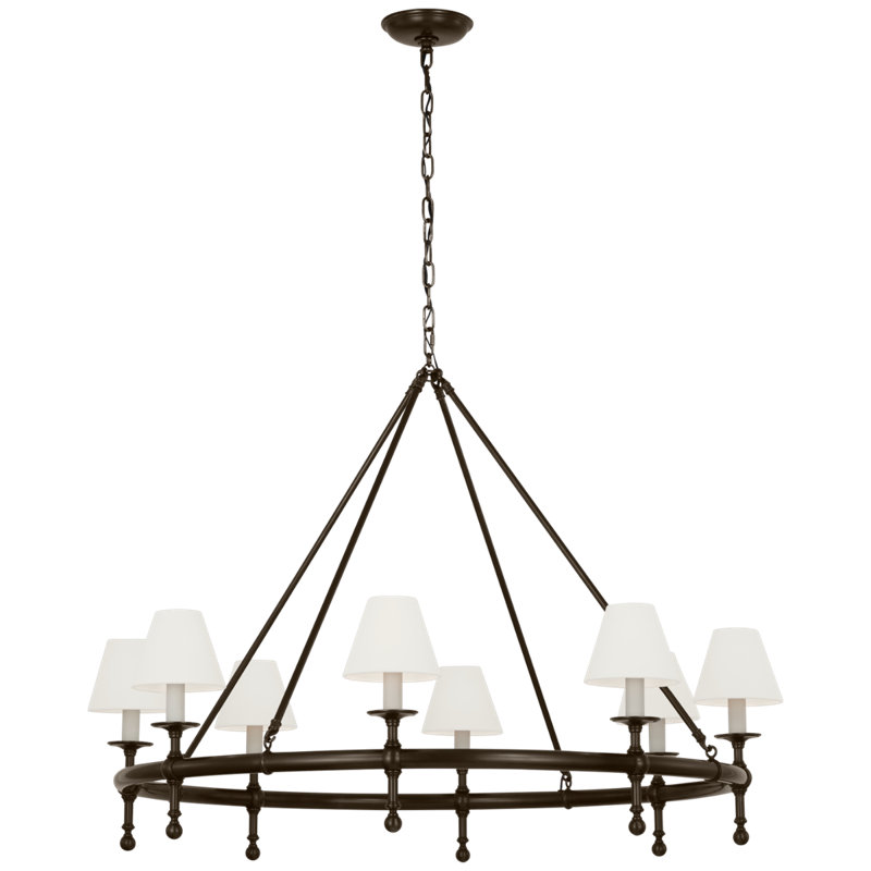 Classic 8 - Light Chandelier, Bronze
