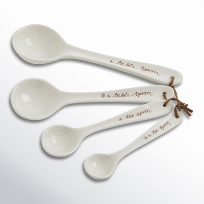Portmeirion Sophie Conran - Cuillères à mesurer blanches S / 4