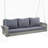 PE Wicker 3-Person Porch Swing Large Patio Swing Bench with Cushions for Backyard-847385066