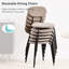 Cotton Blend Upholstered Metal Stacking Accent-1822553900
