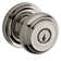 Traditional Keyed Door Knob with Traditional Round Rose