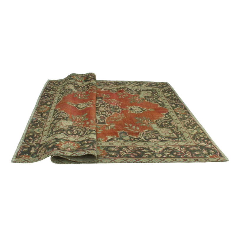 Tapis rouille rétro vieilli Kavonta