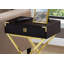 Table de bout Table de chevet espresso 1 pièce en l 12 po x P 18,2 po x H 24 po