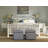 Ivory Key Wicker/Rattan Open-Frame Headboard-12358454