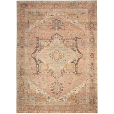 Heriberto Machine Washable Vintage Area Rug
