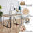 55" Modern Rectangular Dining Table Set-967385986-967385985