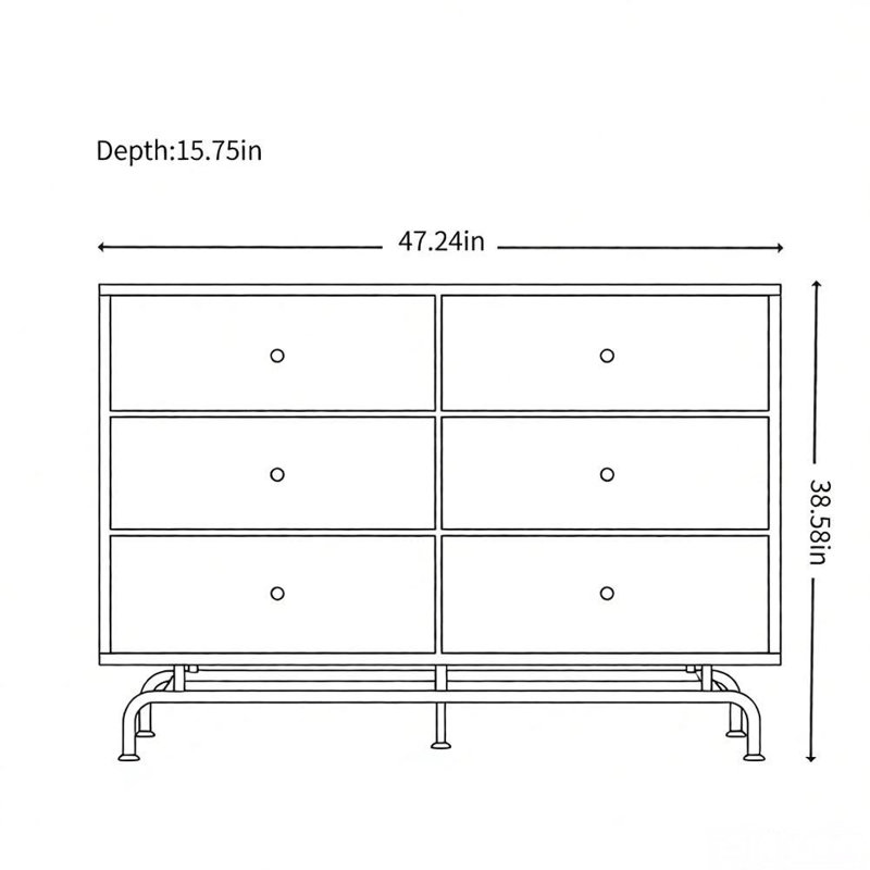 Armoire décorative française French Creative Design, H 38,58 po x l 47,24 po x P 15,75 po