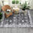 Oriental Machine Washable Area Rug for Living Room Non-Slip Indoor Carpet with Rubber Backing for Bedroom Dining Room Office Farmhouse-676137173