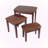 Ingrid Walnut 3-Piece Nesting Table Set