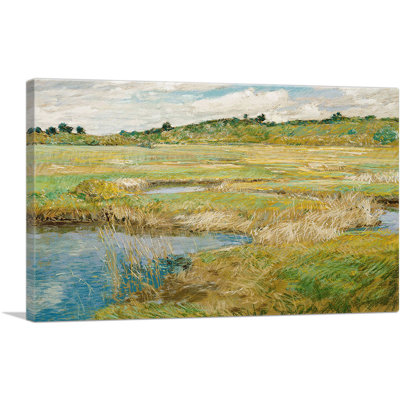 «The Concord Meadow Concord, Massachusetts 1891» par Childe Hassam - peinture sur toile tendue