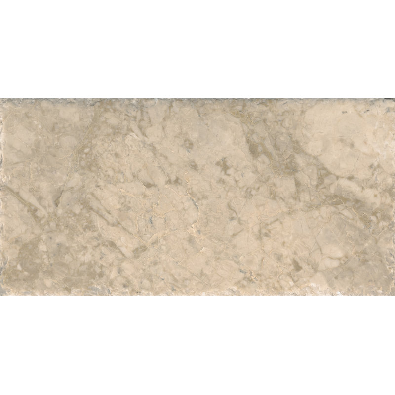 Ivory Soul 16 in. x 24 in. Brushed Marble Stone Look Floor and Wall Tile