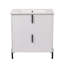 Meuble-lavabo 30 po avec lavabo en céramique et tiroirs pleine extension-1862814359