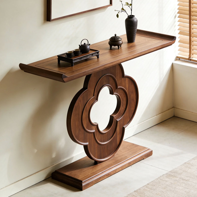 Console de style chinois, 39.4" H x 55.1" W x 15.7" D