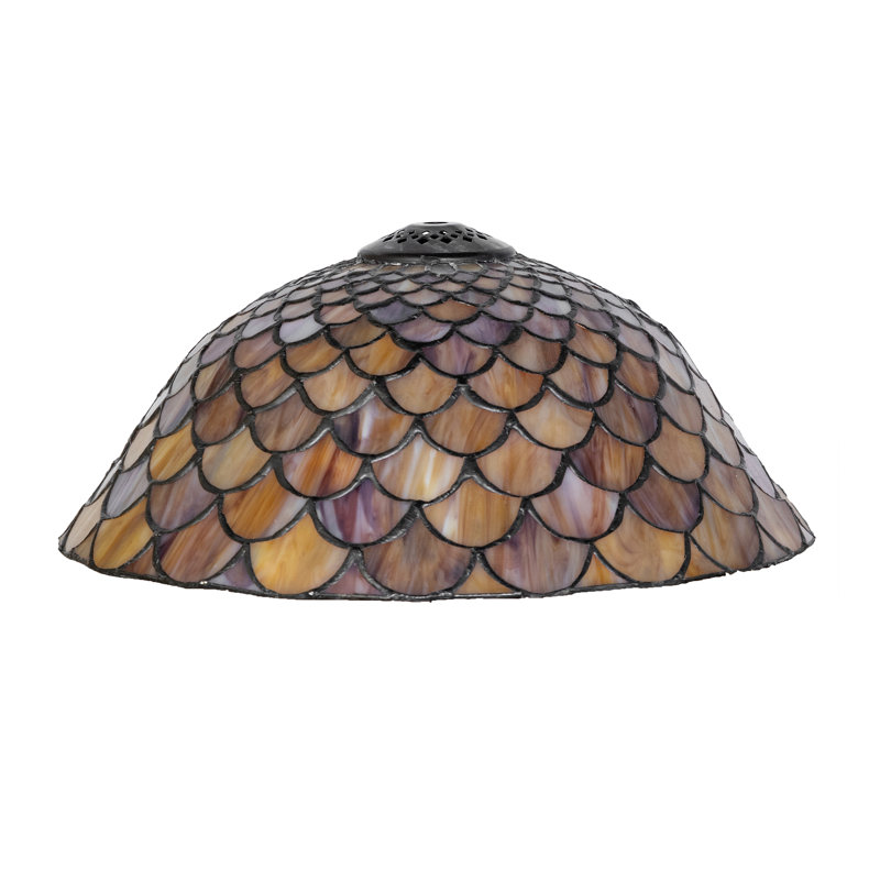 12" Wide Tiffany Fishscale Shade