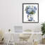 Cadre flottant Blue Bird & Hydrangea Vase, design par Imagine It Images-341275215-341275213