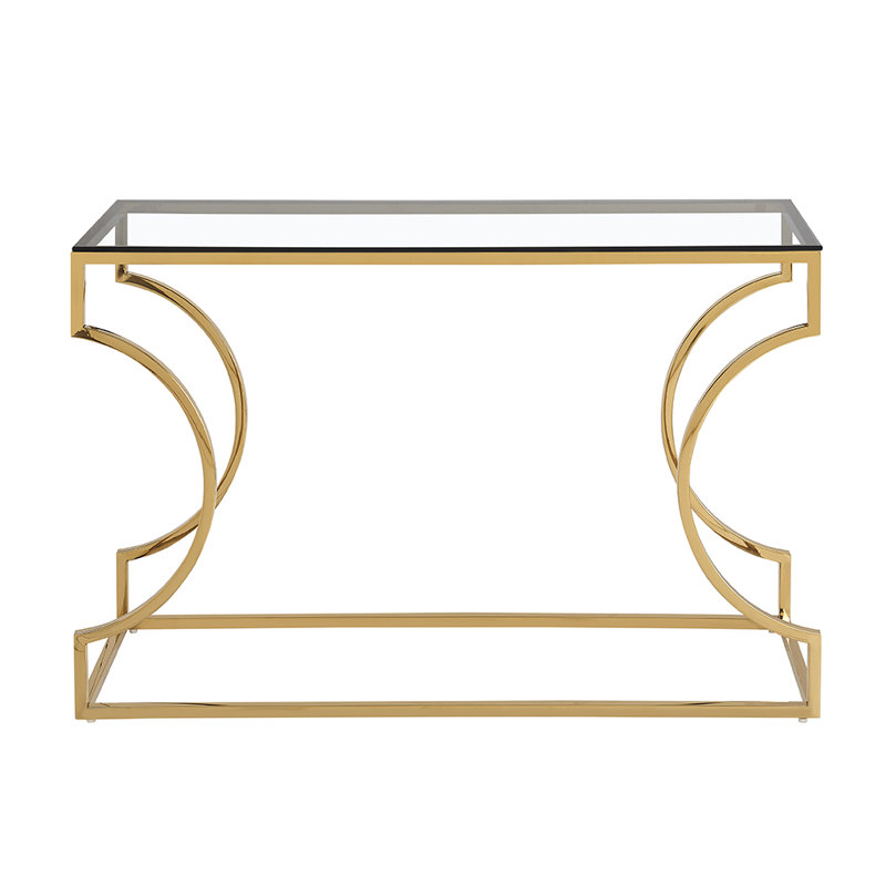 Antaeus 120cm Glass Top Console Table