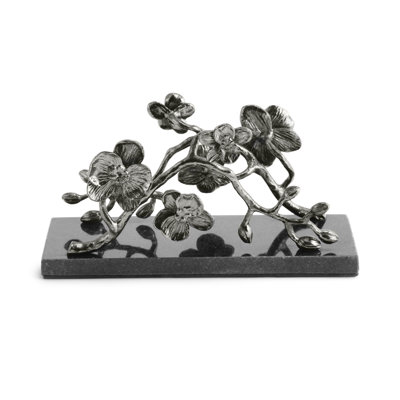 Black Orchid Napkin Holder