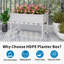Lit de jardin surélevé Hikdpe l 39,5 po x H 25,7 po Support de jardin en poly surélevé et trous de drainage-476284393