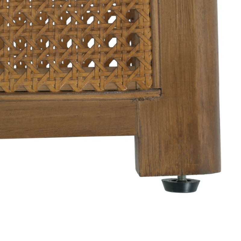 Table basse en rotin et bois Aylen