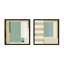 City Scape aqua, Set of 2 by Marco Marella for Studio M - Framed Wall Art-14159461-14159465-14159467