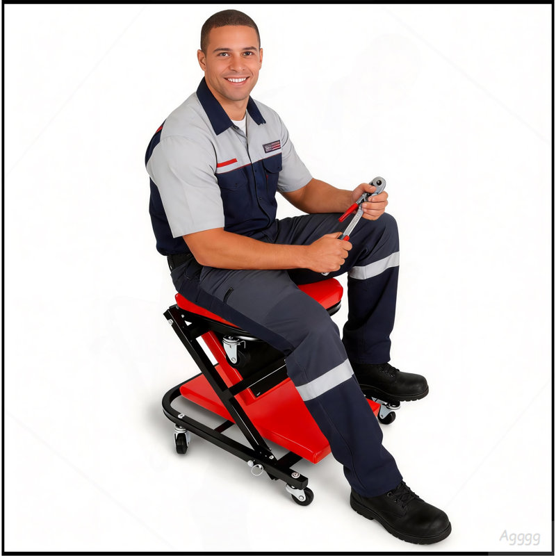 Tabouret de garage 36 po pliable 36 po Z-Type, 3.3 " H x 0.1 " L x 0.1 " D
