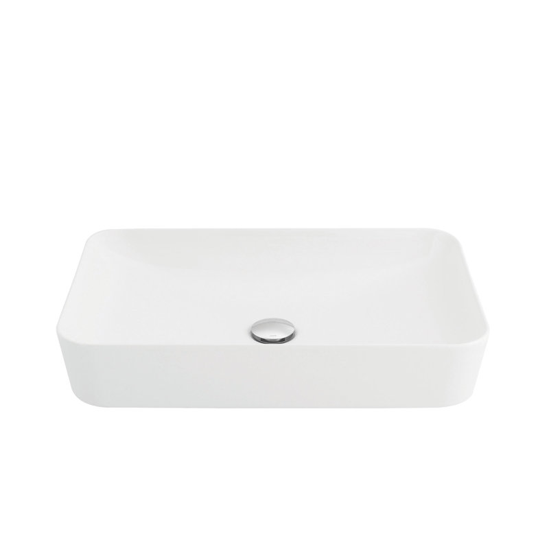 Ultra 23.6'' L Bathroom Sink, Glossy White