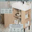 Meuble-lavabo avec porte en céramique 21,6 po-1230916760