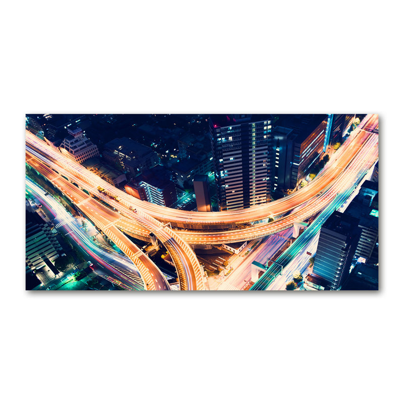 Highway In Tokyo - Wrapped Canvas Print