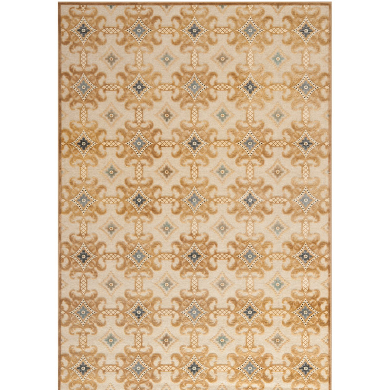 Eldur Martha Stewart Viscose Geometric Rug, Rectangle 3'3" x 5'3"