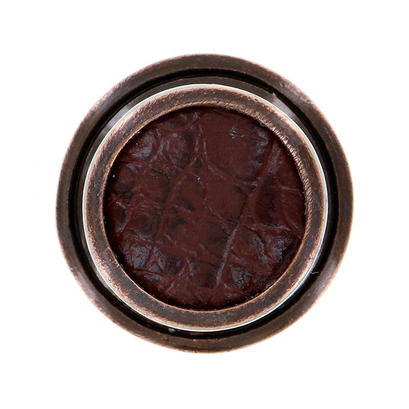 Equestre Mushroom Knob, 1" H x 1" W x 1" D, Antique Copper