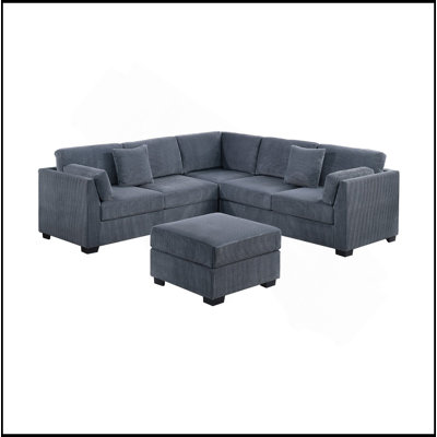 Ensemble de canapé modulaire rembourré 4 pièces L-Sectional RAF / LAF
