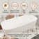 Gridley 66.93"x 29.53" Solid Surface Stone Freestanding Soaking Bathtub